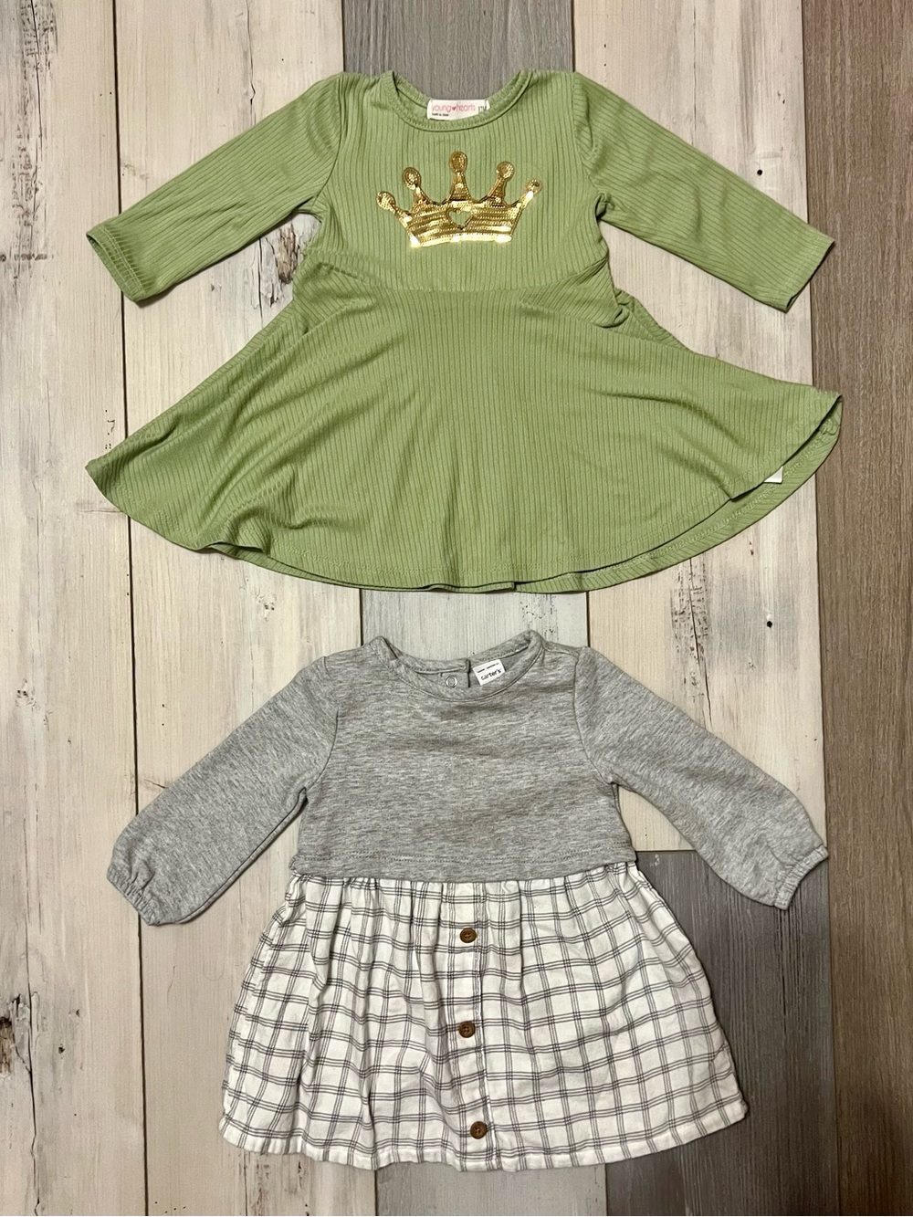 Carter’s & Young Hearts Dress Bundle 12M